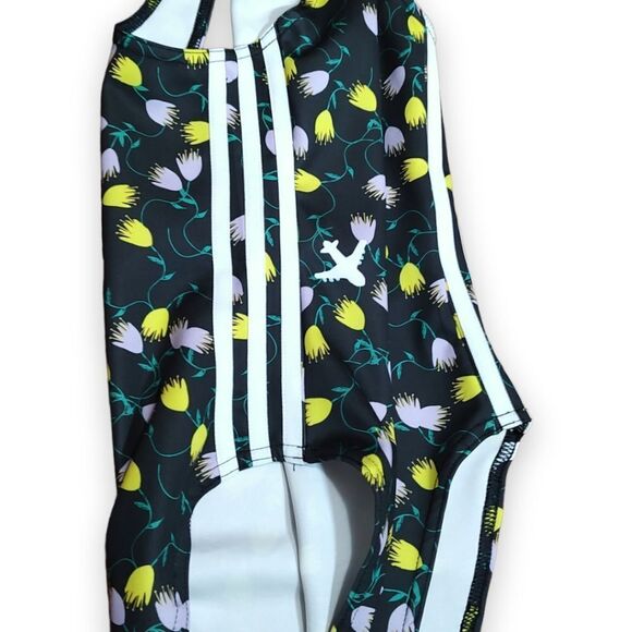 adidas Originals Allover Print AOP Black Bodysuit US S - Picture 7 of 13